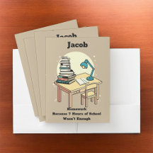 Huiswerk: Omdat 7 uur school niet genoeg was