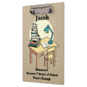 Huiswerk: Omdat 7 uur school niet genoeg was Klembord (Links)