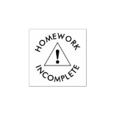 Huiswerk Onvolledige leraren Rubberstempel (Afrduk)