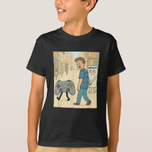 Huiswerk uitstellen met gamen Funny Gamer H T-shirt