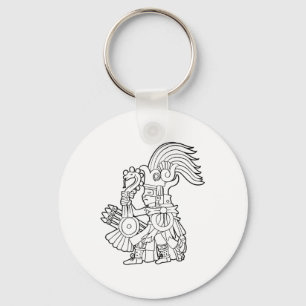 Huitzilopochtli Aztec God Aztec Mythology Mayan Su Sleutelhanger