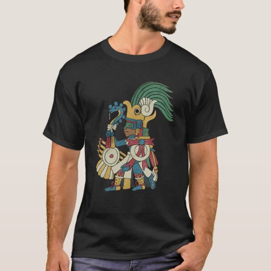Huitzilopochtli Aztec God Aztec Mythology Mayan Su T-shirt (Voorkant)