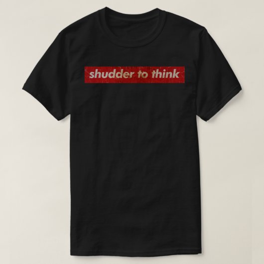 huivering om eenvoudig rood te denken t-shirt (Design voorkant)