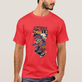 Huiveringen en Thrills Halloween Weerwolf Skateboa T-shirt