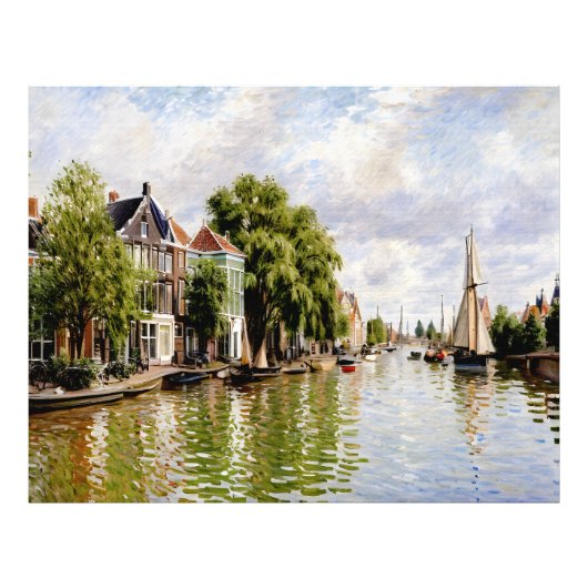 Huizen aan de Achterzaan Foto Afdruk (Voorkant)