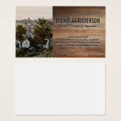 Huizen aan de kust visitekaartje (Voorkant /achterkant)