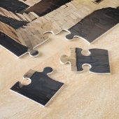 Huizen aan de rivier legpuzzel (Zijkant)