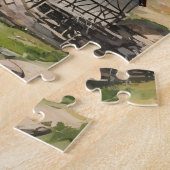 Huizen aan de rivier legpuzzel (Zijkant)