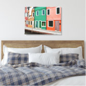Huizen aan het water canvas afdruk (Insitu (Slaapkamer))
