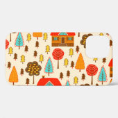 Huizen Bos Naadloos Patroon Case-Mate iPhone Case (Achterkant (horizontaal))