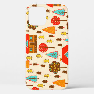 Huizen Bos Naadloos Patroon Case-Mate iPhone Case