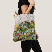 Huizen en figuur tote bag (Dichtbij)