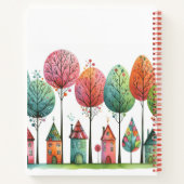 huizen en grillige bomen notitieboek (Achterkant)