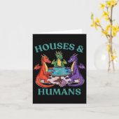 Huizen En Mensen Draak Tafelblad Rpg Fantasie Paro Kaart (Gele Bloem)