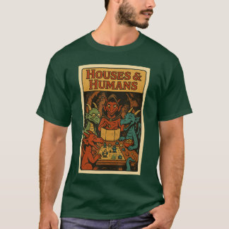 Huizen en Mensen Funny RPG Gamer Nerd Gamen Mannen T-shirt