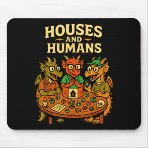 Huizen En Mensen Grappig Geeky Rpg Nerd Gamers Man Muismat