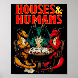 Huizen En Mensen Grappig Tafelblad Rpg Dobbelspel Poster