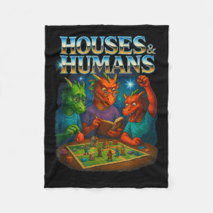 Huizen En Mensen Grappige Gaming Rpg Gamers Mannen Fleece Deken