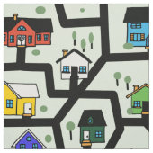 huizen en wegen stof (Swatch)