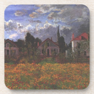 Huizen in Argenteuil - Claude Monet - 1873 Bier Onderzetter