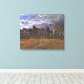 Huizen in Argenteuil - Claude Monet - 1873 Canvas Afdruk (Insitu (Houten vloer))