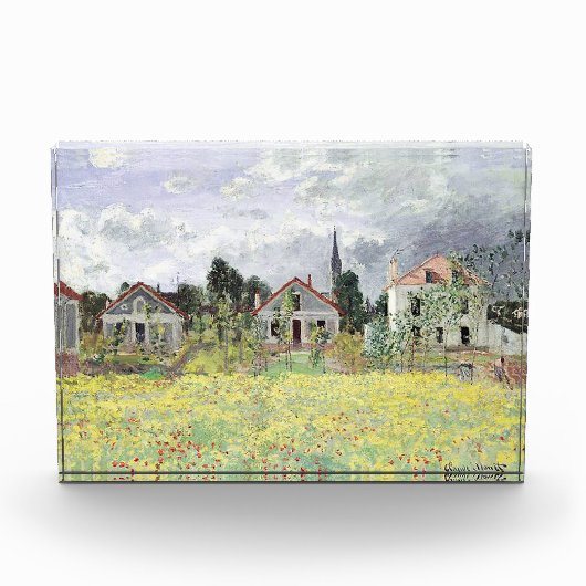 Huizen in Argenteuil Claude Monet Fotoblokken (Voorkant)