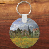 Huizen in Argenteuil door Claude Monet Sleutelhanger (Voorkant)