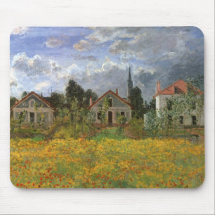 Huizen in Argenteuil door Claude Monet, Vintage Ar Muismat