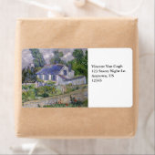 Huizen in Auvers door Vincent Van Gogh Etiket (Insitu)