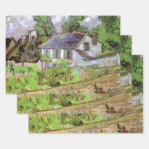 Huizen in Auvers van Vincent van Gogh Inpakpapier Vel