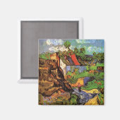 Huizen in Auvers van Vincent van Gogh Magneet (Voorkant / Achterkant)