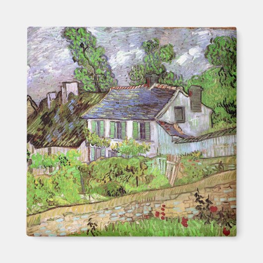 Huizen in Auvers van Vincent van Gogh Magneet (Voorkant)