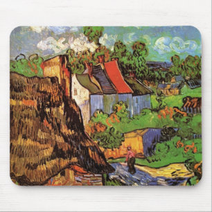 Huizen in Auvers van Vincent van Gogh Muismat