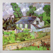 Huizen in Auvers van Vincent van Gogh Poster (Voorkant)