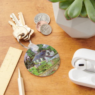 Huizen in Auvers van Vincent van Gogh Sleutelhanger