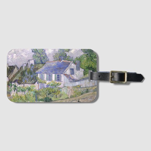 Huizen in Auvers Vincent van Gogh Bagagelabel (Voorkant (horizontaal))