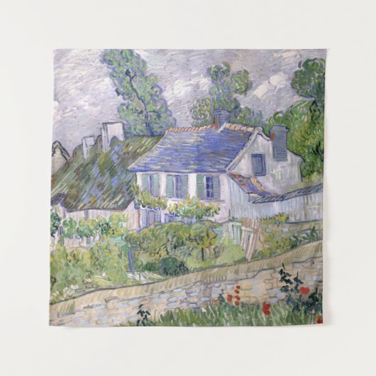 Huizen in Auvers Vincent van Gogh Wandkleed (Voorkant)