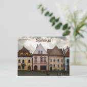 Huizen in Bardejov Slowakije Briefkaart (Staand voorkant)