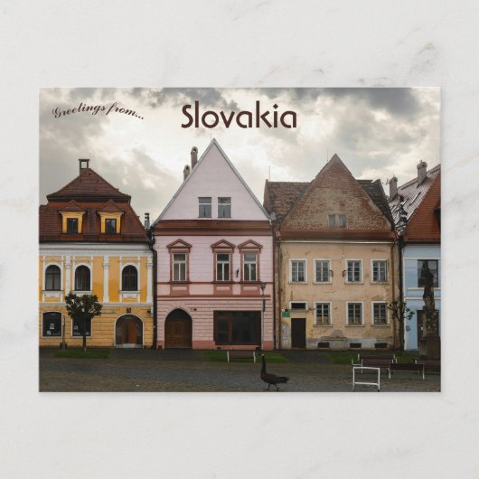 Huizen in Bardejov Slowakije Briefkaart (Voorkant)