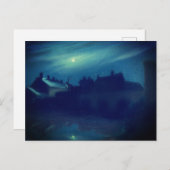 Huizen in het maanlicht van Andreas: Briefkaart (Voorkant / Achterkant)