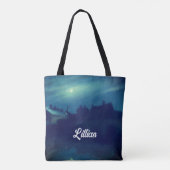 Huizen in het maanlicht van Andreas: Tote Bag (Achterkant)