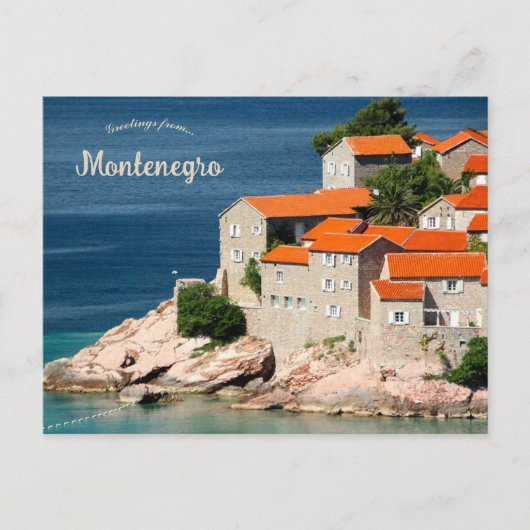 Huizen in Montenegro Briefkaart (Voorkant)