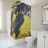 Huizen in Murnau - Wassily Kandinsky Douchegordijn (In situ)