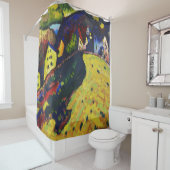 Huizen in Murnau - Wassily Kandinsky Douchegordijn (In situ)