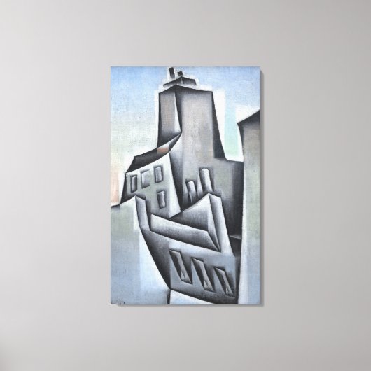 Huizen in Parijs Canvas Afdruk (Voorkant)