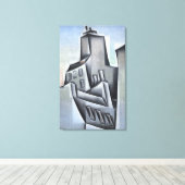 Huizen in Parijs Canvas Afdruk (Insitu (Houten vloer))