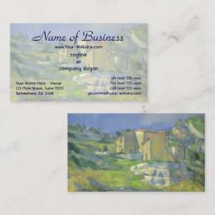 Huizen in Provence; het Riaux-dal van Cezanne Visitekaartje