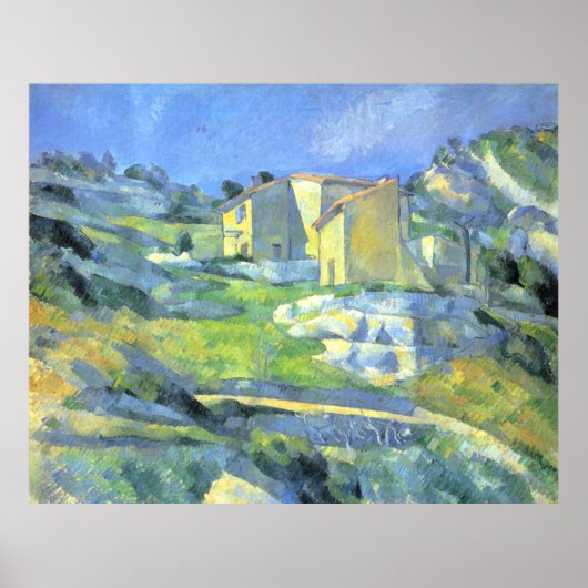 Huizen in Provence Paul Cezanne   Poster (Voorkant)