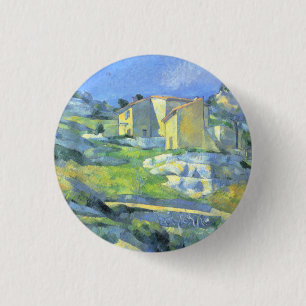 Huizen in Provence Paul Cezanne Ronde Button 3,2 Cm