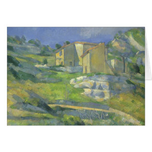 Huizen in Provence van Paul Cezanne,  kunst